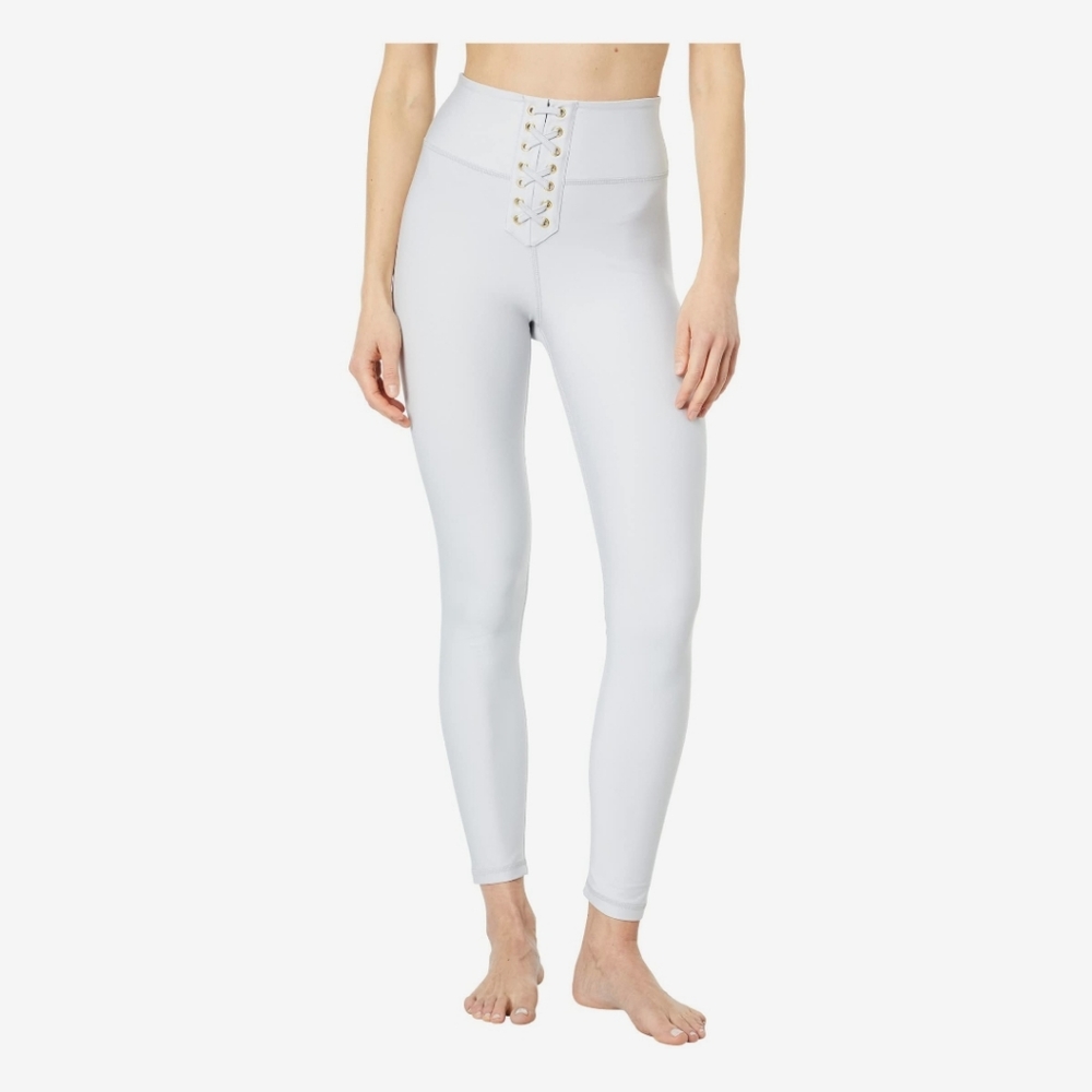 Weworewhat lace up leggings grey medium